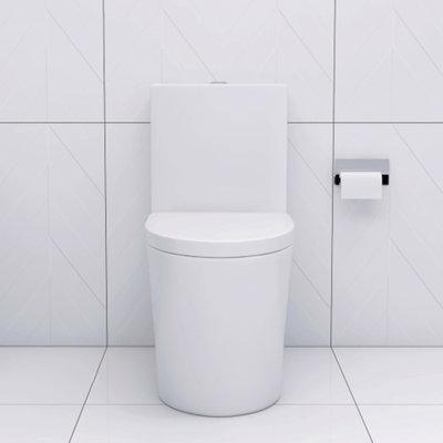 Matte Elongated Dual-Flush Comfort Height Toilet