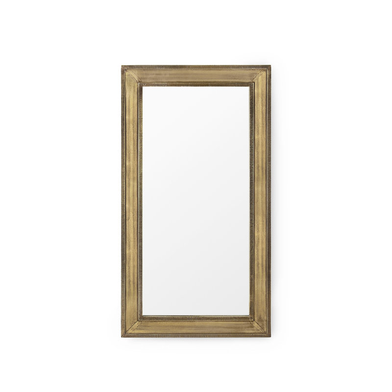 Ellen Flat Metal Wall Mirror, 44" x 24"