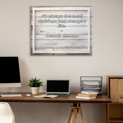Ophelia & Co. Gallery Wrapped Canvas By Joanna Cannon: "It’s always the small decisions that change a