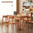 Burlywood Solid back side Chair(Set of 2)