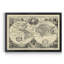 Carte du monde rétro - reproduction de cadre photo-1047938447-1047938444