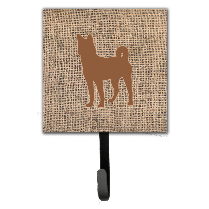 Crochet mural basenji