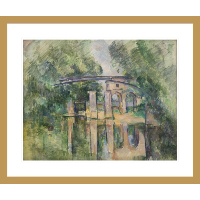 «The Aqueduct and Lock» par Paul Cézanne, impression giclée encadrée, H 23,5 po x l 28,1 po