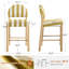 Tabouret de comptoir revêtu de lin 26,4 po Hyland-993774934-993774929