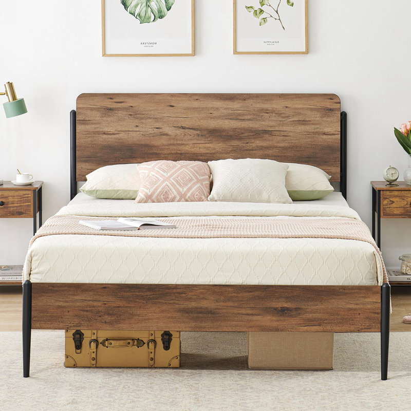 Colbey Bed Frame, Walnut, Queen