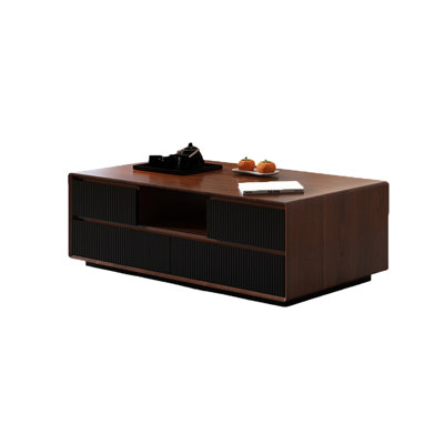 Modern Solid Multi-Layer Wood Coffee Table
