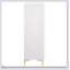 Commode rectangulaire blanche à 5 tiroirs Karena, solution de rangement spacieuse et élégante pour les espaces de vie modernes