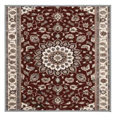 Tapis persan gris lavable à la machine