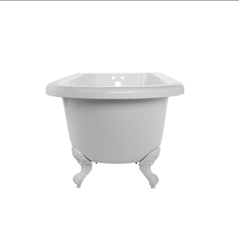 Savanna 59'' x 29'' Soaking Acrylic Bathtub, White