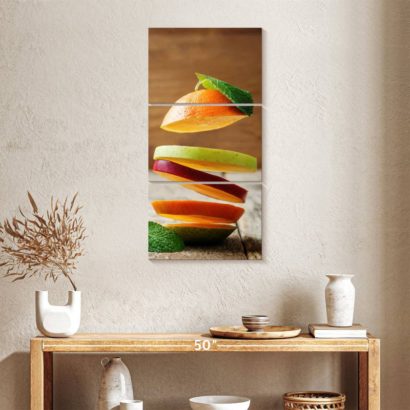 Fruit Slices, 38" H x 18" W