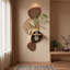 Art mural Mid-Century moderne en grès avec verdure hydroponique - décor de vestibule-396789955