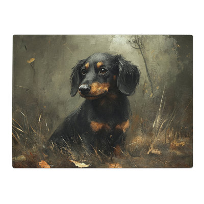Dachshund Dog Vol.7  Glass Chopping Board