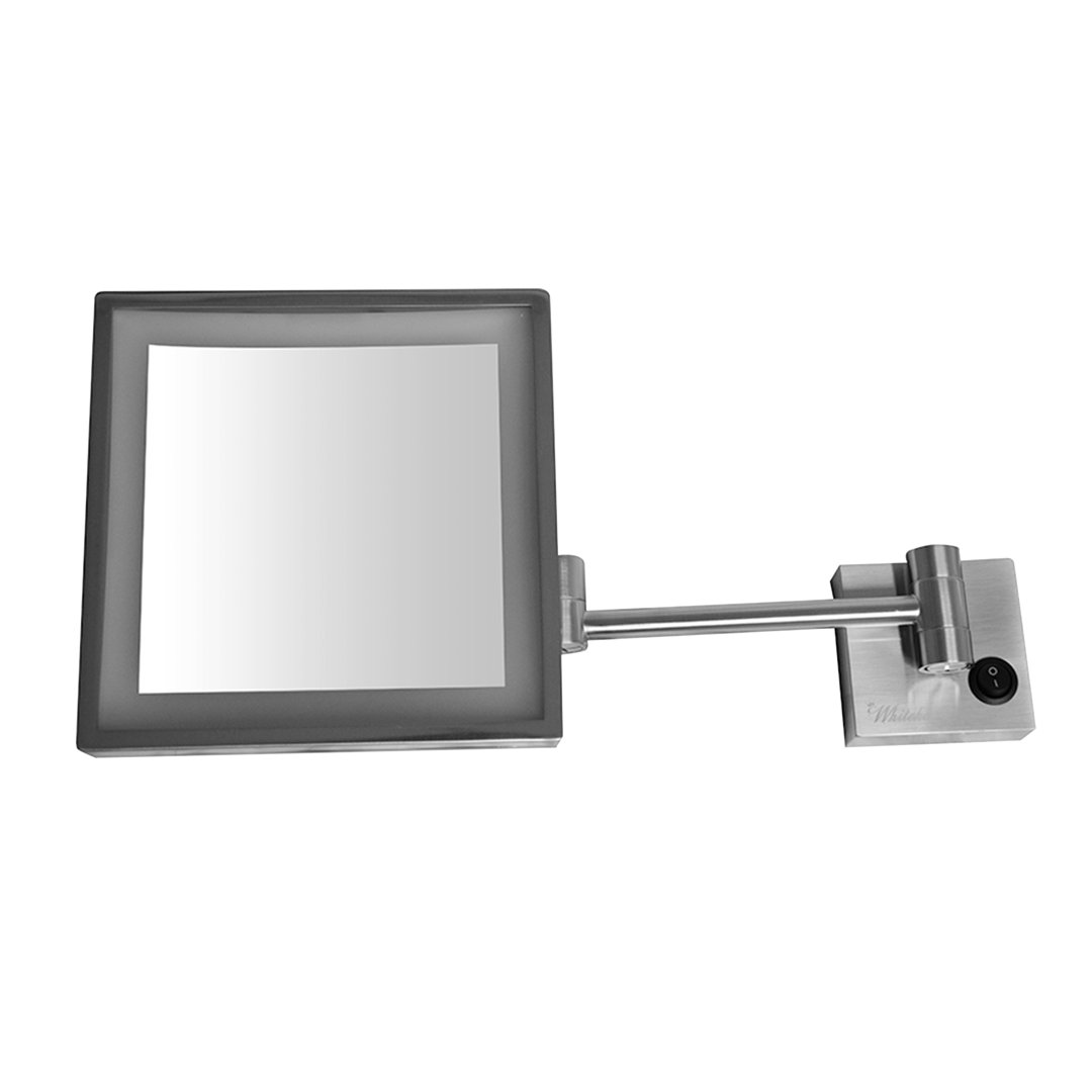 Dual Square Makeup/Shaving Mirror Whitehaus Collection 