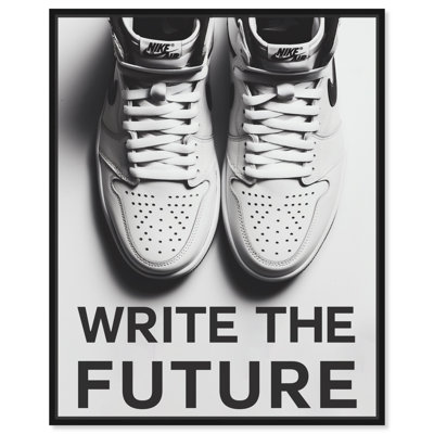Write The Future Sneaker Head Man Cave Artwork by Notoriart