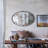 Mirror With Industrial Design Round Mirror With Metal Frame