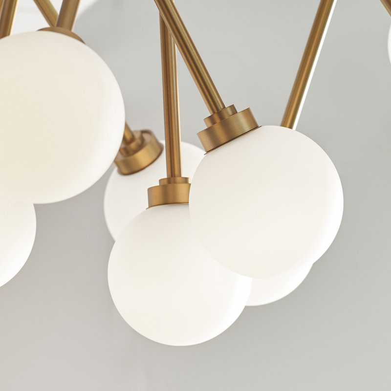 Mara 16 - Light LED Semi Flush Mount, Gold