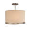 Lustre tambour 4 lumières à abat-jour Zeb