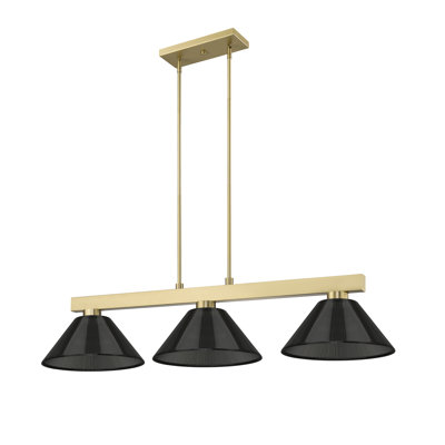 Caine 3 - Light Steel Dimmable Linear Chandelier