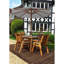 Feliciano 4 - Person Wood Patio Dining Set with Round Table , Cushions Included-531785556