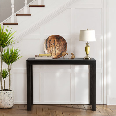 Console de 46 po en bois massif pour halls d'entrée et couloirs