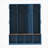 Farmhouse Hall Tree with 4 Hidden Hanging Hooks, Versatile Walnut Seating Bench with 8 Doors, Entryway Shoe Cabinet with Open Compartment for Living Room, Blue-1398261815