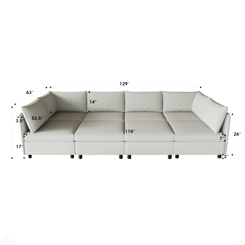 Canapé modulaire, Gris