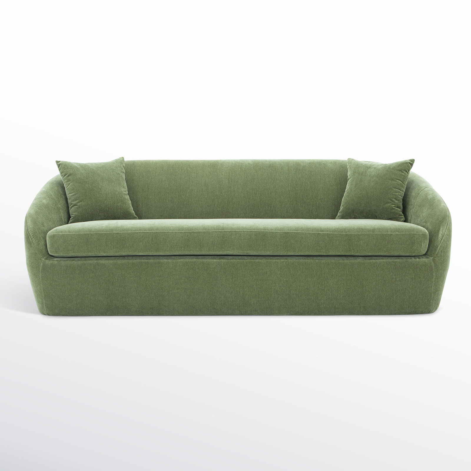 Stargazer 81'' Upholstered Sofa, Forest Performance Velvet