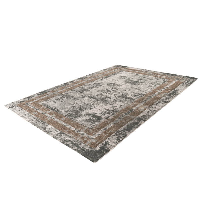 Rectangular Abstract Grey Area Rug, Rechteckig 160 x 230 cm