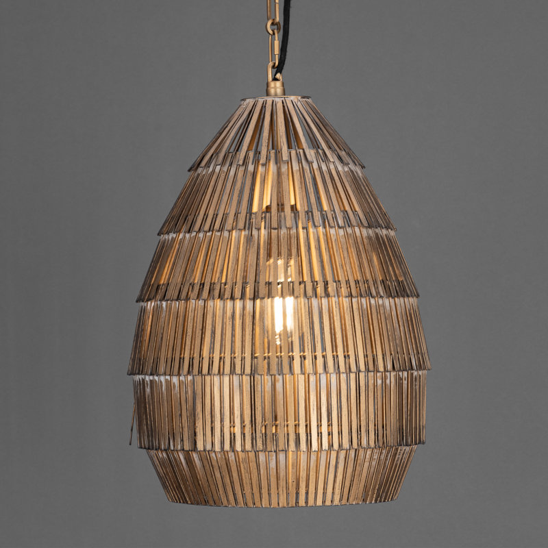 Luminaire suspendu simple Gilda, H 55,75 po x l 14 po x P 14 po