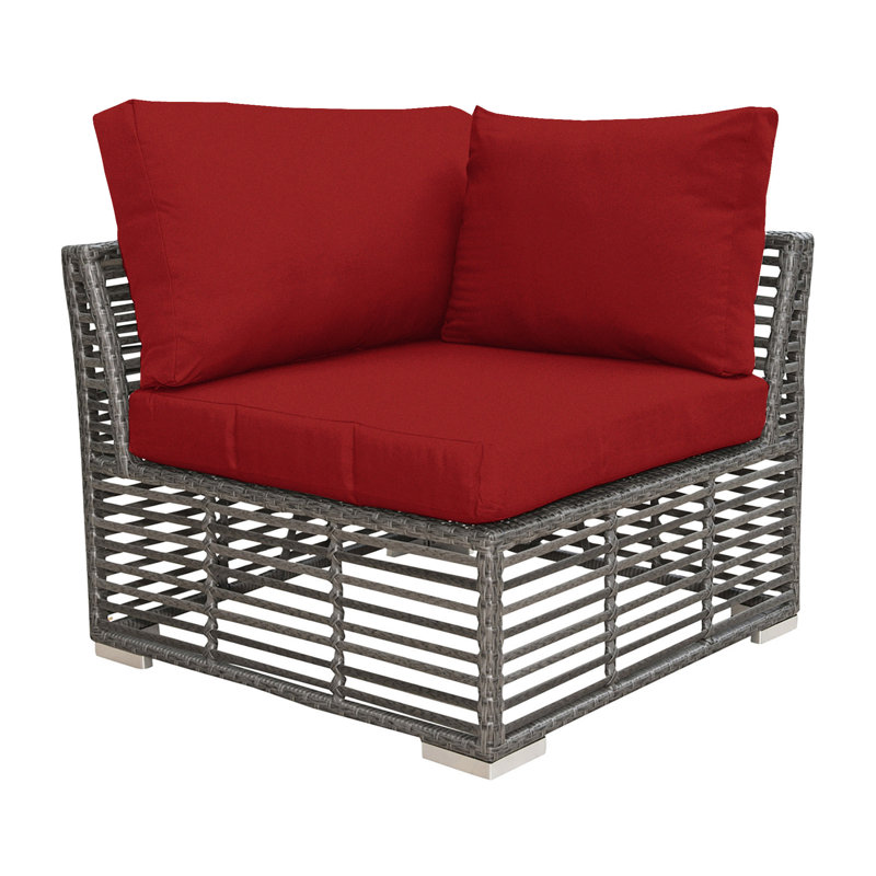 Outdoor Lounge Chair, Canvas Jockey Red Sunbrella® Canvas