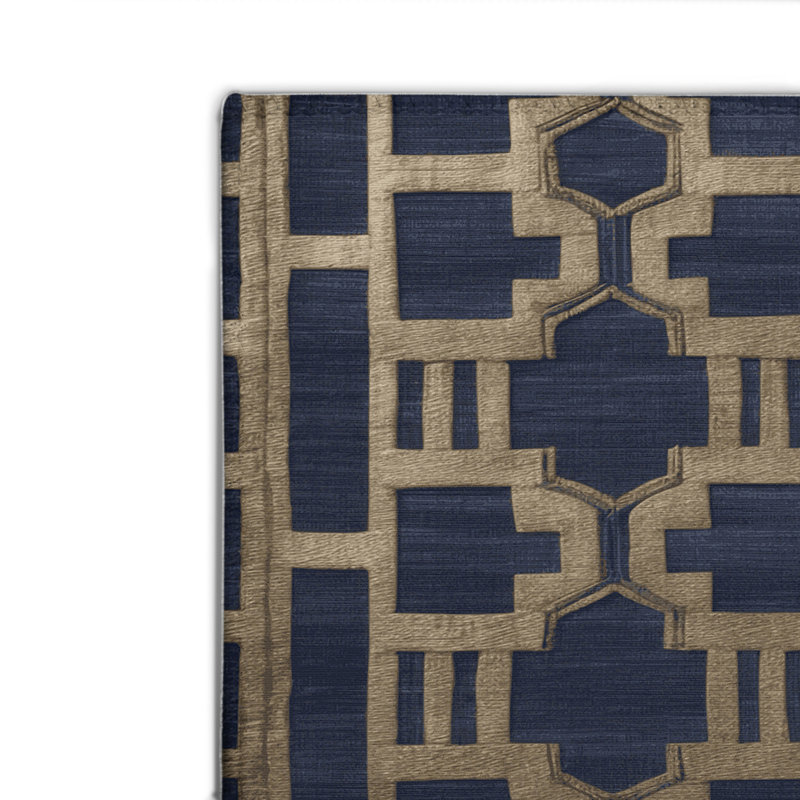 Tapis gris intérieur et extérieur Trellis, Rectangulaire 8 pi x 10 pi