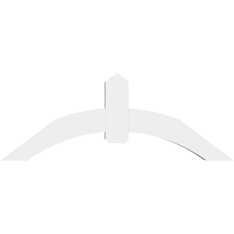 Support pour pignon en PVC Archdale, H 22,5 po x l 60 po (pas: 9/12), P 6 po x F 6 po