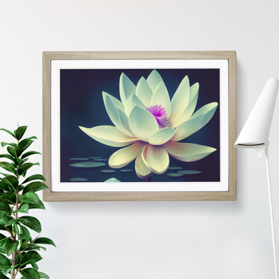 Splendorous Lotus Flower - Framed Print