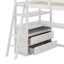 Lit mezzanine simple avec bureau et tablettes-213100092