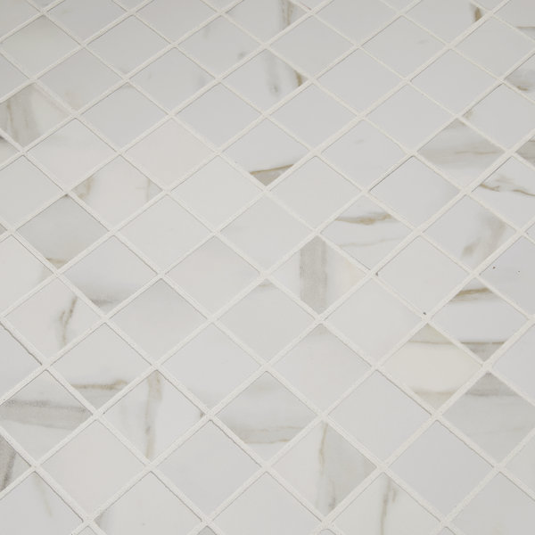 Astoria Vena 12 in. x 12 in. Polished Porcelain Mosaic Floor and Wall Tile