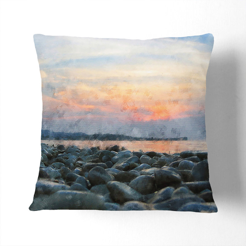 Square Cushion, 55cm H x 55cm W x 20cm D, White