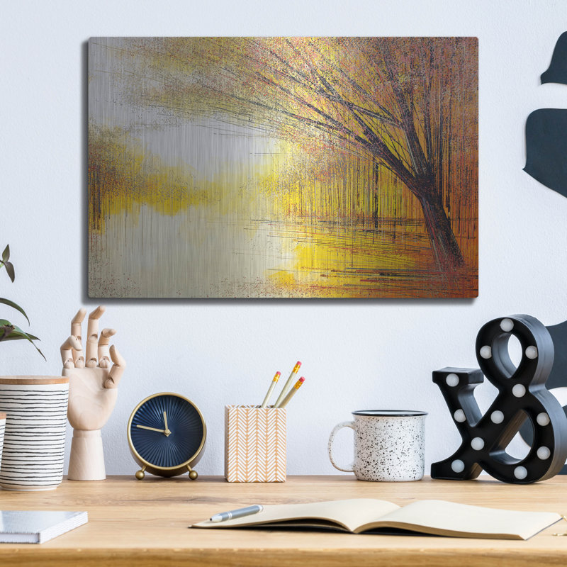 «Trees In A Golden Glow» par Marc Todd, H 12 po x l 16 po