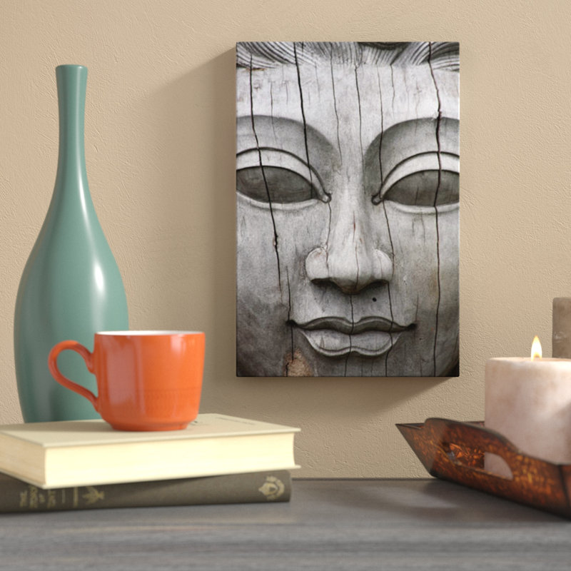 Photographie «Buddha's Face» - estampe numérique sur toile tendue avec châssis, H 12 po x l 8 po x P 0,75 po