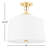 Linen Semi Flush Mount