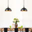 Luminaire suspendu noir mat 1 lumière