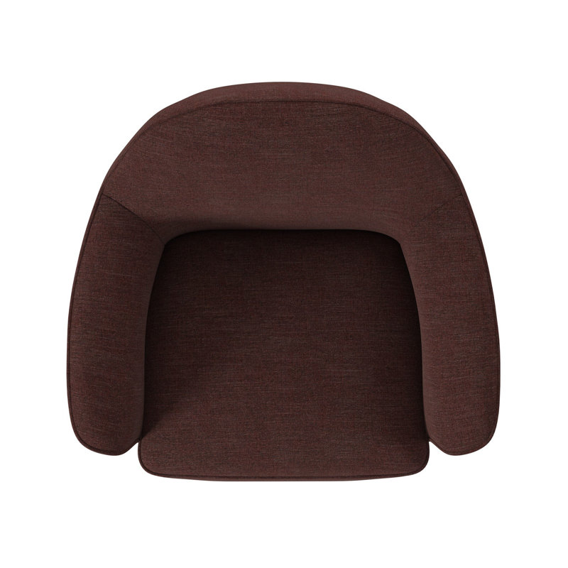 Iris Swivel Chair, Laughlin Plum Performance Basketweave