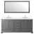 Gris foncé avec garniture en chrome poli