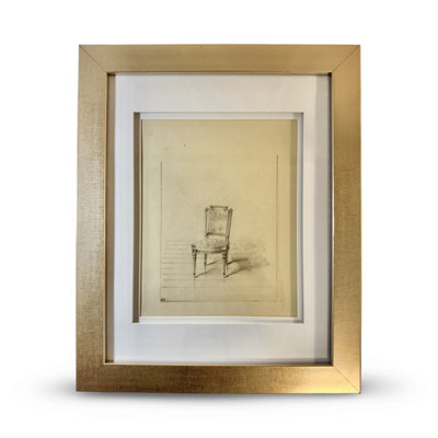 The Paris Apartment Collection Antique Sketch No. 1207: Petite Neoclassical Salon Chair, Paris Atelier Drawing