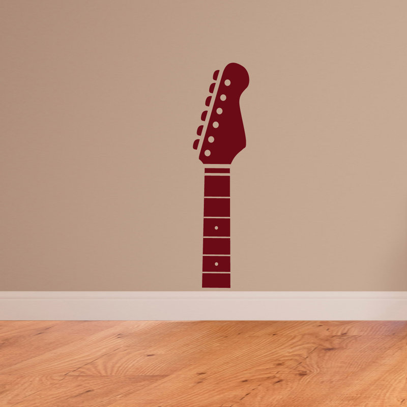 Décalcomanie murale guitare headstock, Canneberge