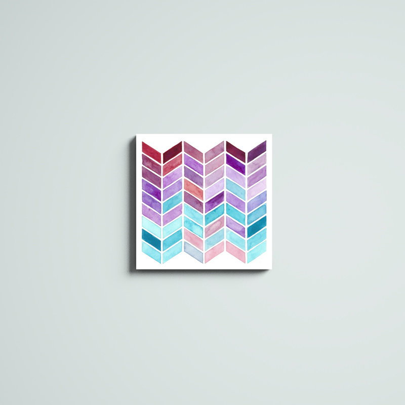 Geometric Trance I by Regina Moore - Print on Canvas, 20" H x 20" W