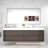 84'' Double Bathroom Vanity with Acrylic Top-1323390677