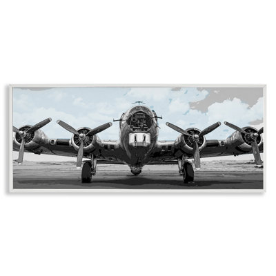 Historic Aviation Aircraft Framed Giclee, design by Kim Allen