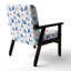 Chaise rembourrée géométrique Kids - fauteuil Mini Mountains Blue-4769334
