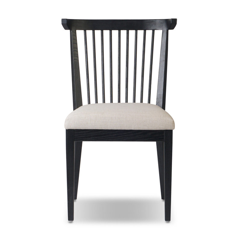 Tullio Upholstered Dining Chair, Black Ash
