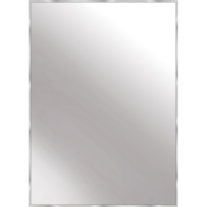 nielsen Almeria Aluminium Wall Mirror, 70cm H x 50cm W, Silver